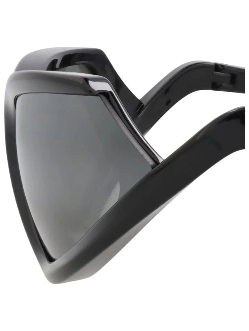 New Balenciaga Women's Sunglasses Shield Wrap Bio Injection Frame Unisex Black